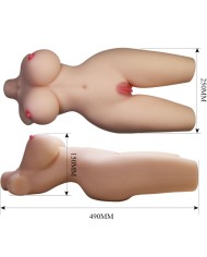 CRAZY BULL - TORSE FÉMININ RÉALISTE TIFFANY VAGIN ET ANAL 5,5 KG
