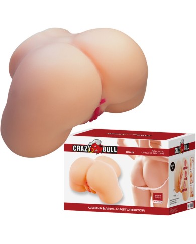 CRAZY BULL - OLIVIA FESSES FÉMININES RÉALISTES VAGIN ET ANAL 5,5 KG