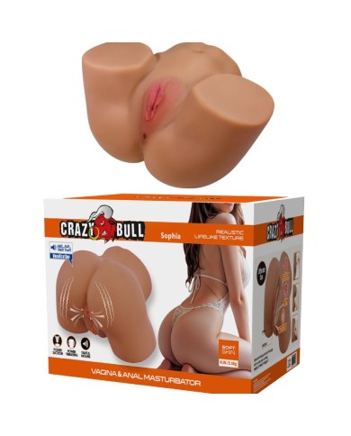CRAZY BULL - SOPHIA VIBRATEUR ET SUÇON FÉMININ RÉALISTE AVEC SON 5,5 KG