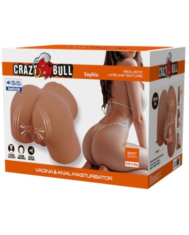 CRAZY BULL - SOPHIA VIBRATEUR ET SUÇON FÉMININ RÉALISTE AVEC SON 5,5 KG