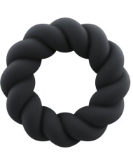 ROCKS-OFF - ANNEAU DE MASTURBATION EN SILICONE NOIR TWIST