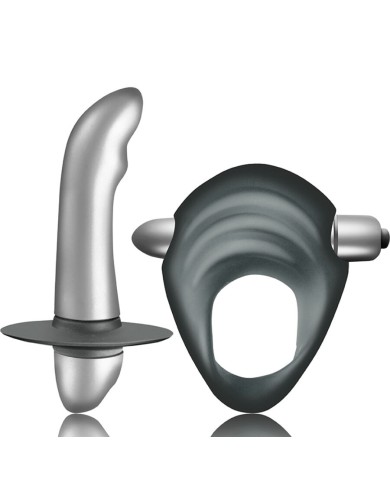 CLIMAXIMUM - KIT ENTICE ANNEAU PÉNITENTIAIRE + VIBRATEUR PROSTATIQUE DÉBUTANTS