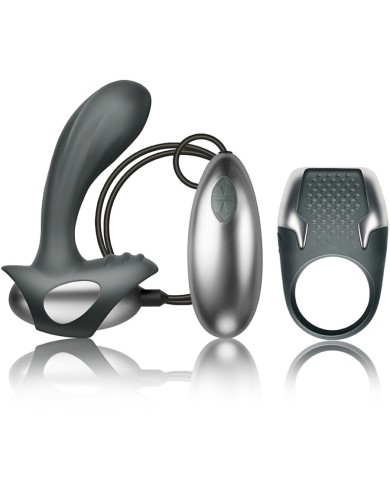 CLIMAXIMUM - KIT EXCITE ANNEAU PÉNITENTIAIRE + MASSEUR DE PROSTATE À FIL