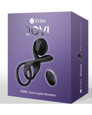 SNAIL VIBE - JOVI BAGUE POUR COUPLES TÉLÉCOMMANDE NOIRE