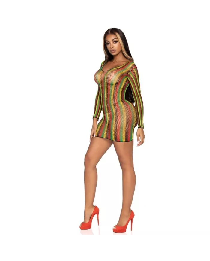 LEG AVENUE - RASTA MINI ROBE TAILLE UNIQUE LEG AVENUE - RASTA MINI ROBE TAILLE UNIQUE