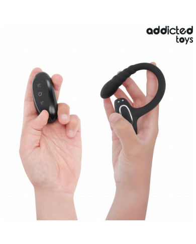 ADDICTED TOYS - ANNEAU PÉNITENTIAIRE VIBRANT POUR POINT P AVEC TÉLÉCOMMANDE