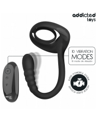 ADDICTED TOYS - ANNEAU PÉNITENTIAIRE VIBRANT POUR POINT P AVEC TÉLÉCOMMANDE