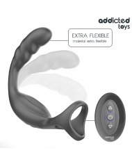 ADDICTED TOYS - ANNEAU PÉNIS PROSTATIQUE DOUBLE AVEC TÉLÉCOMMANDE
