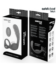 ADDICTED TOYS - ANNEAU PÉNIS PROSTATIQUE DOUBLE AVEC TÉLÉCOMMANDE