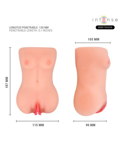 INTENSE DEEP TOUCH - VIBRATEUR ET MASTURBATEUR À SUCCION CATHERINE AVEC VOIX