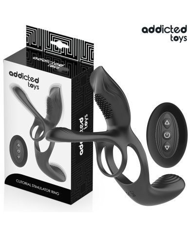 ADDICTED TOYS - ANNEAU DOUBLE PÉNIS AVEC STIMULATEUR CLITORIAL