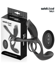 ADDICTED TOYS - ANNEAU DOUBLE PÉNIS AVEC STIMULATEUR CLITORIAL