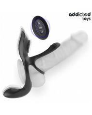 ADDICTED TOYS - ANNEAU DOUBLE PÉNIS AVEC STIMULATEUR CLITORIAL