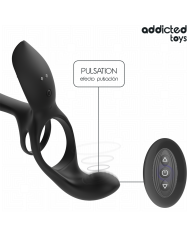 ADDICTED TOYS - ANNEAU DOUBLE PÉNIS AVEC STIMULATEUR CLITORIAL