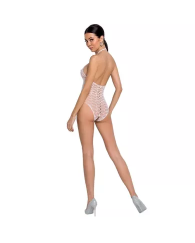 PASSION - FEMME BS087 BODYSTOCKING BLANC TAILLE UNIQUE