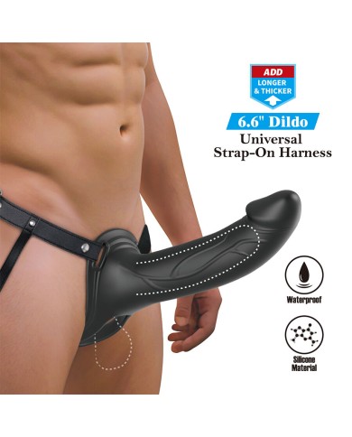 PRETTY LOVE - LANDON BLACK STRAP-ON VIBRANT