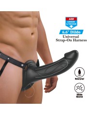 PRETTY LOVE - LANDON BLACK STRAP-ON VIBRANT
