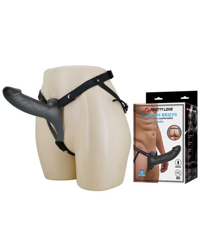 PRETTY LOVE - LANDON BLACK STRAP-ON VIBRANT