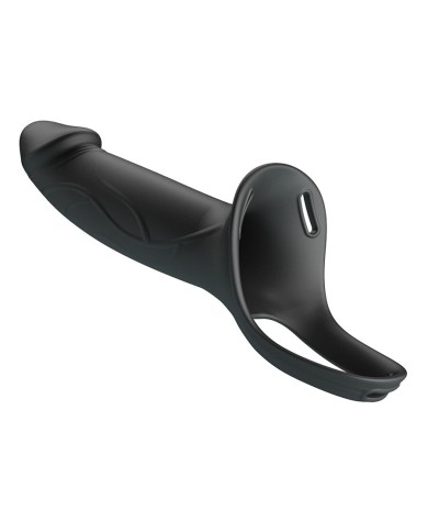 PRETTY LOVE - LANDON BLACK STRAP-ON VIBRANT