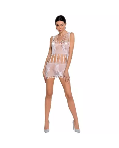 PASSION - FEMME BS090 BODYSTOCKING BLANC TAILLE UNIQUE