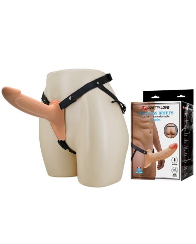 PRETTY LOVE - LANDON LIGHT-SKIN VIBRATING STRAP-ON