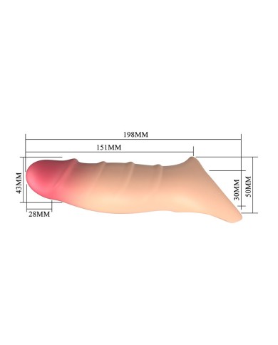 PRETTY LOVE - DARNELL REALISTIC EFFECT PENIS COVER