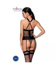 PASSION - AMANDA CORSET EN CUIR ÉCOLOGIQUE S/M