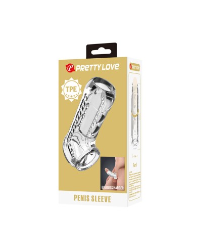 PRETTY LOVE - GAINE PÉNIENNE TEXTURÉE TRANSPARENTE