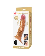 PRETTY LOVE - MANCHON PÉNIS TEXTURÉ AVEC VIBRATION ET TÉLÉCOMMANDE