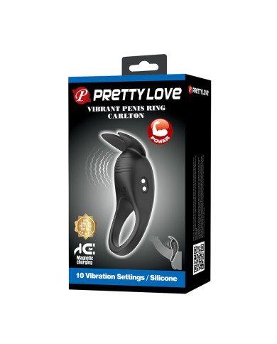 PRETTY LOVE - CARLTON ANNEAU PÉNIS AVEC STIMULATEUR CLITORIAL