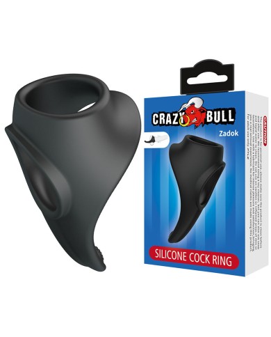 CRAZY BULL - ZADOK ANNEAU ERGONOMIQUE AVEC STIMULATEUR PÉRINÉAL