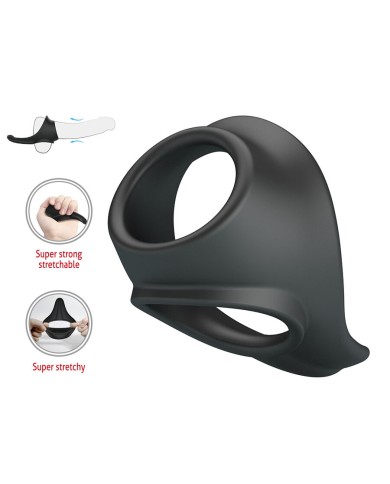 CRAZY BULL - ZADOK ANNEAU ERGONOMIQUE AVEC STIMULATEUR PÉRINÉAL