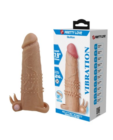 PRETTY LOVE - QUILLON MANCHON PÉNIS AVEC STIMULATEUR CLITORIAL ET VIBRATION