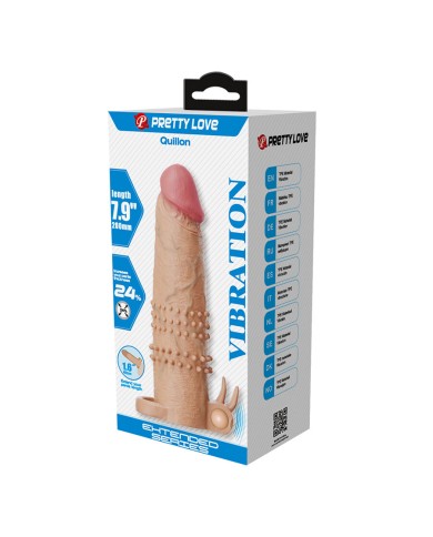 PRETTY LOVE - QUILLON MANCHON PÉNIS AVEC STIMULATEUR CLITORIAL ET VIBRATION