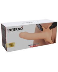 HIDDEN DESIRE - INFERNO MANCHON PÉNIS AVEC STRAP-ON EN SILICONE 18 CM