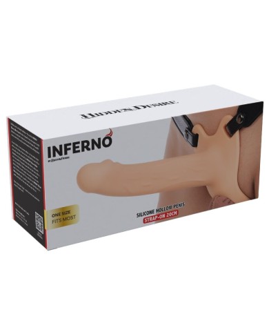 HIDDEN DESIRE - INFERNO MANCHON PÉNIS AVEC STRAP-ON 20 CM