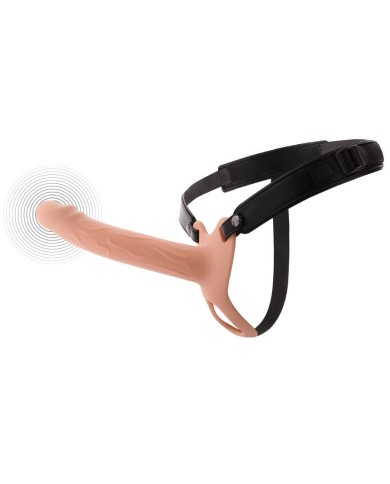 HIDDEN DESIRE - INFERNO MANCHON PÉNIS VIBRANT AVEC STRAP-ON 20 CM