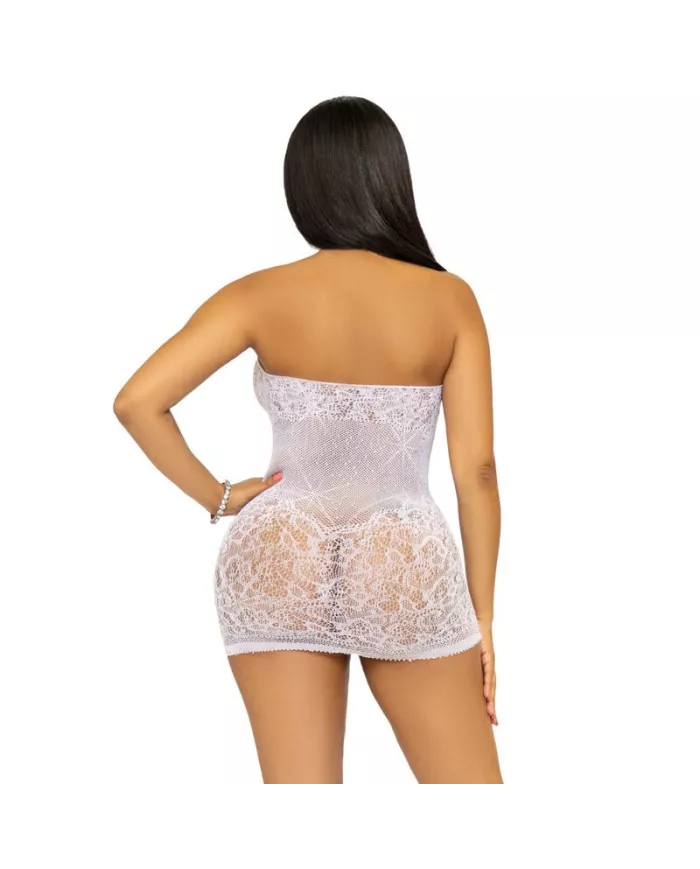 LEG AVENUE - RHINESTONE HALTER MINI ROBE TAILLE UNIQUE - BLANC LEG AVENUE - RHINESTONE HALTER MINI ROBE TAILLE UNIQUE - BLANC