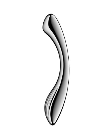 SATISFYER - PURE GRAVITY 1 GODEMICHET DOUBLE EXTRÉMITÉ EN ACIER INOXYDABLE