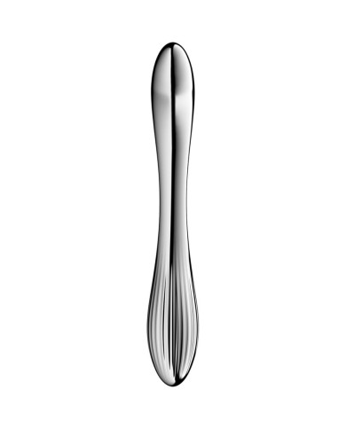 SATISFYER - PURE GRAVITY 1 GODEMICHET DOUBLE EXTRÉMITÉ EN ACIER INOXYDABLE