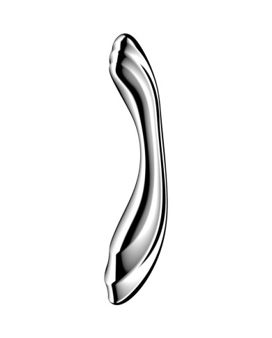 SATISFYER - PURE GRAVITY 2 GODEMICHET DOUBLE EXTRÉMITÉ EN ACIER INOXYDABLE