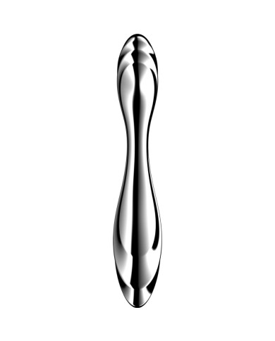 SATISFYER - PURE GRAVITY 2 GODEMICHET DOUBLE EXTRÉMITÉ EN ACIER INOXYDABLE