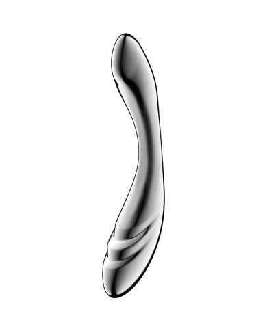 SATISFYER - PURE GRAVITY 3 GODEMICHET DOUBLE EXTRÉMITÉ EN ACIER INOXYDABLE