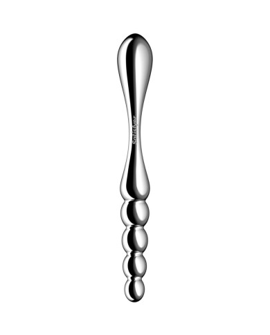 SATISFYER - STAR FORCE 1 GODEMICHET DOUBLE EN ACIER INOXYDABLE