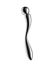 SATISFYER - STAR FORCE 2 GODEMICHET DOUBLE EN ACIER INOXYDABLE