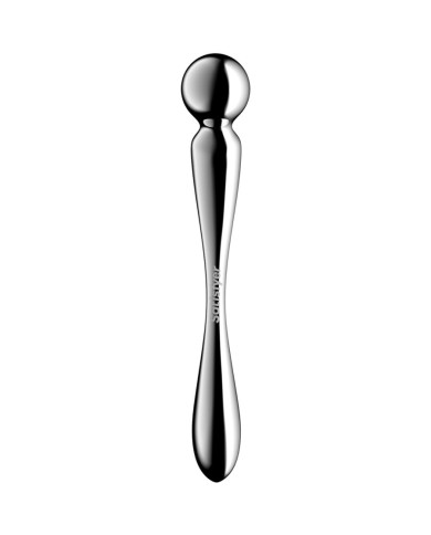 SATISFYER - STAR FORCE 2 GODEMICHET DOUBLE EN ACIER INOXYDABLE