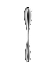 SATISFYER - STAR FORCE 3 GODEMICHET DOUBLE EN ACIER INOXYDABLE