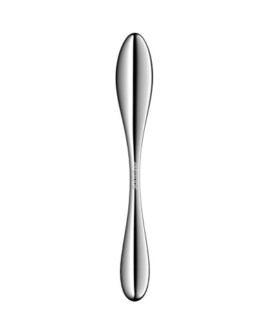 SATISFYER - STAR FORCE 3 GODEMICHET DOUBLE EN ACIER INOXYDABLE