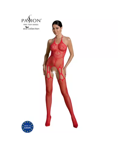 PASSION - BODYSTOCKING ECO COLLECTION ECO BS002 ROUGE