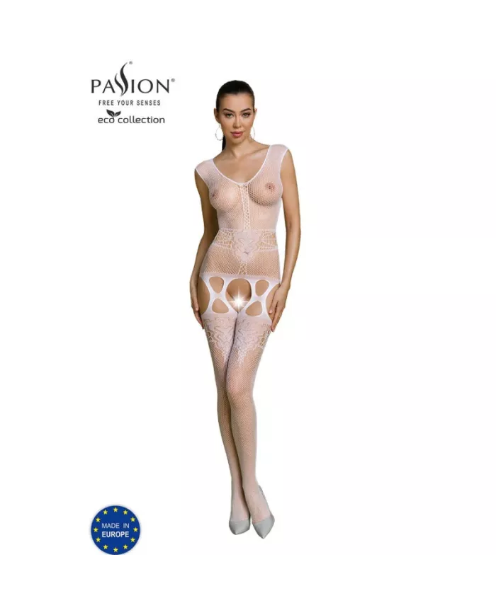 PASSION - BODYSTOCKING ECO COLLECTION ECO BS014 BLANC PASSION - BODYSTOCKING ECO COLLECTION ECO BS014 BLANC
